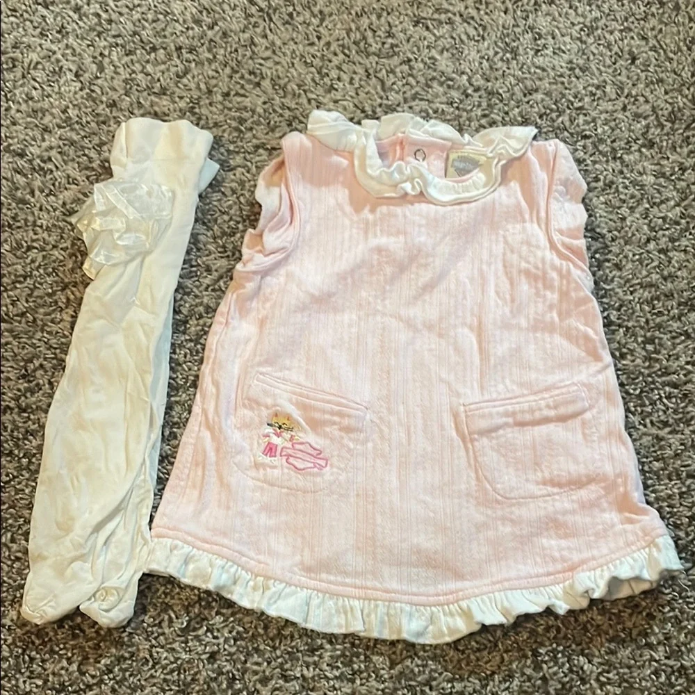 Harley-Davidson Pink Ruffled Kids Dress with Tights!